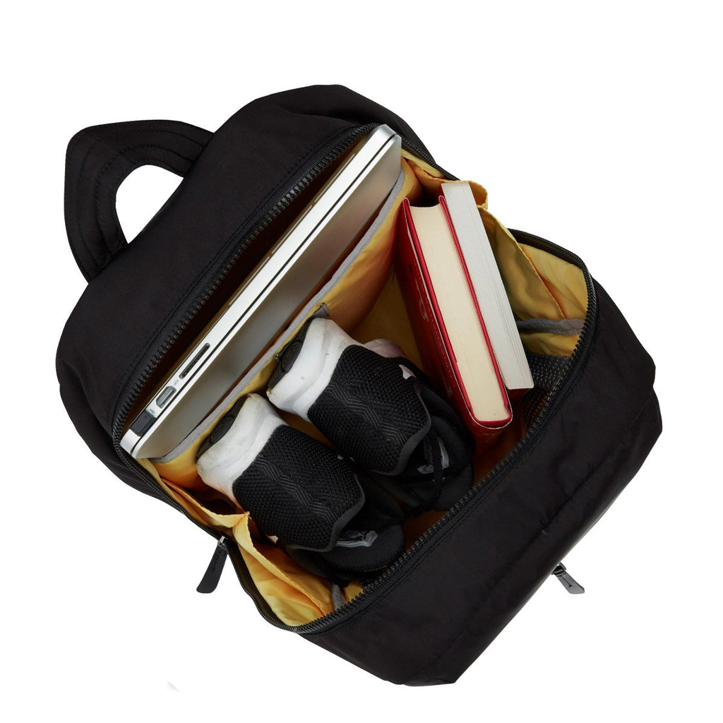 KNOMO Berlin Laptop Backpack Internal With Items 15" -  Black | knomo.com