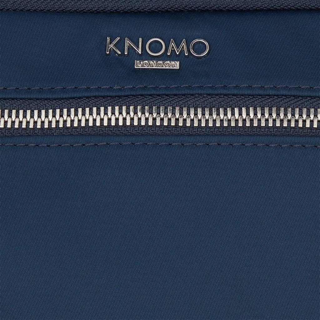 KNOMO Knomad Travel Wallet Travel Organiser Close Up Logo 8" -  Dark Navy Blazer | knomo.com