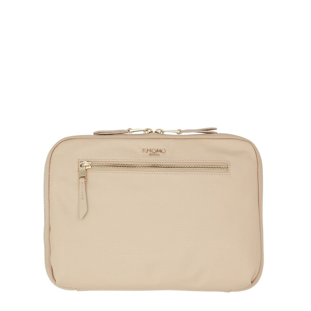 KNOMO Knomad X-Body Organiser Tech Organiser From Front 10.5" -  Trench Beige | knomo.com