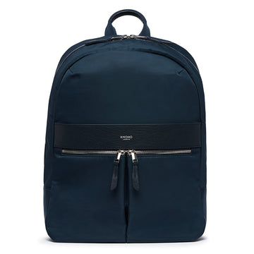 KNOMO Beauchamp Laptop Backpack From Front 14" -  Dark Navy Blazer | knomo.com