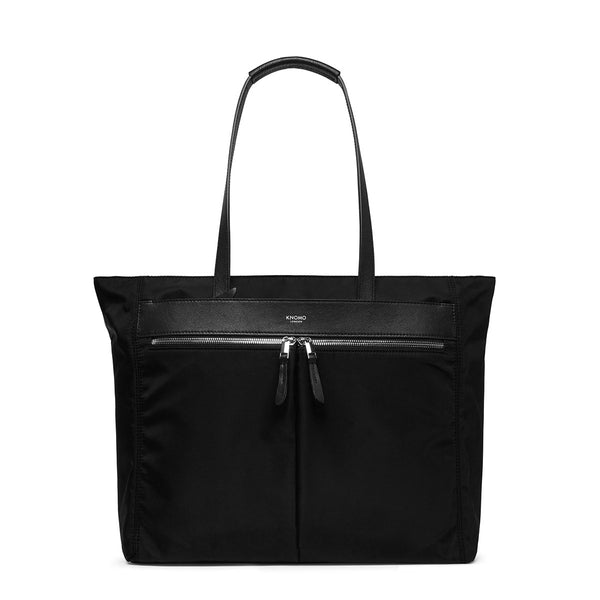 Black Grosvenor Place 15 Expandable Laptop Tote Bag KNOMO London KNOMO