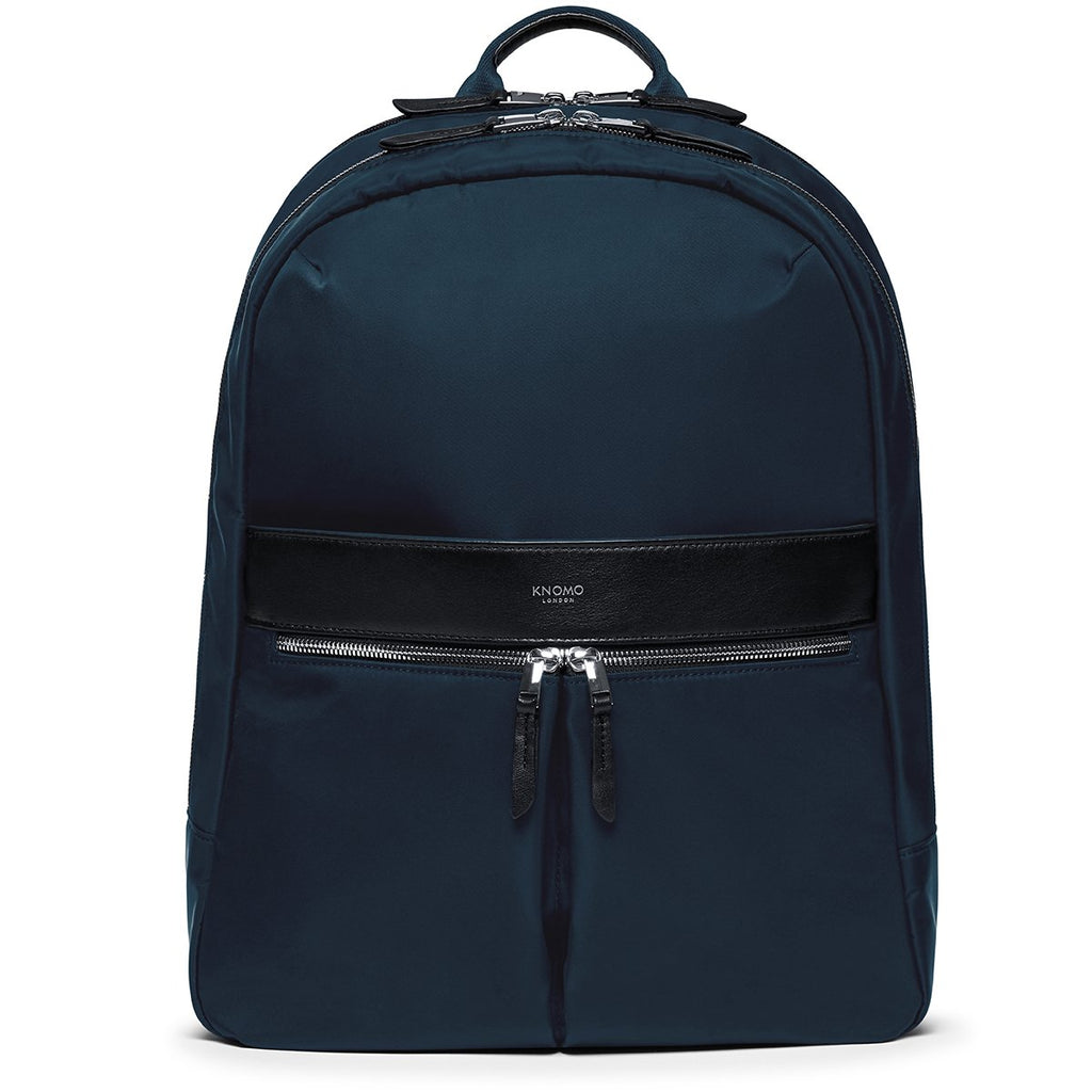 KNOMO Beaufort Laptop Backpack From Front 15.6" -  Dark Navy Blazer | knomo.com