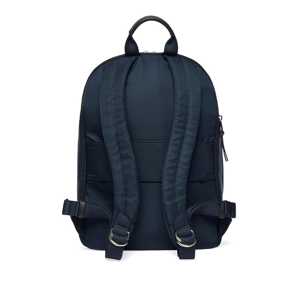 KNOMO Mini Beaufort Backpack From Back 12" -  Dark Navy Blazer | knomo.com