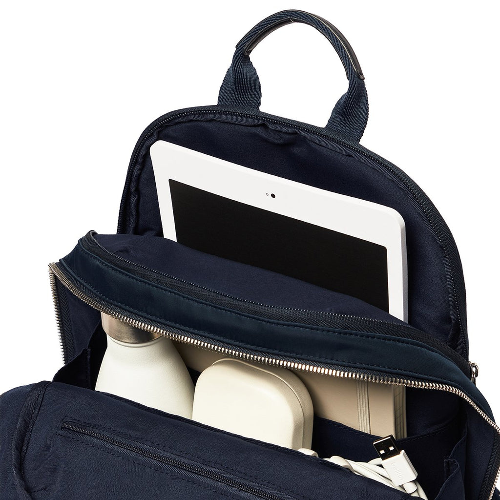 KNOMO Mini Beaufort Backpack Internal Close Up 12" -  Dark Navy Blazer | knomo.com