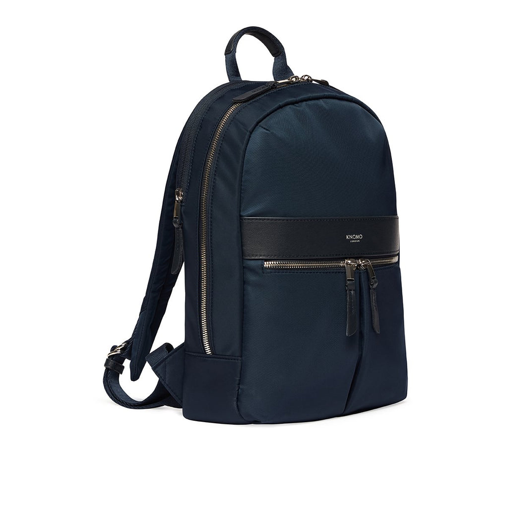 KNOMO Mini Beaufort Backpack Three Quarter View 12" -  Dark Navy Blazer | knomo.com
