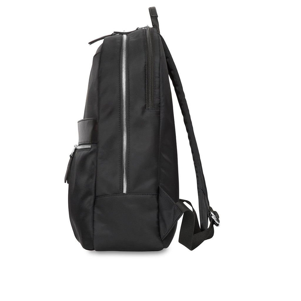 KNOMO Beaufort Laptop Backpack From Side 15.6" -  Black | knomo.com
