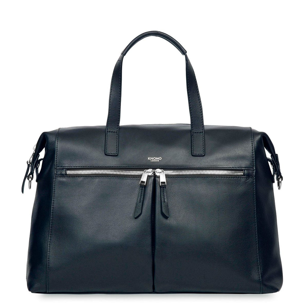 KNOMO Audley Laptop Handbag From Front 14" -  Dark Navy Blazer | knomo.com