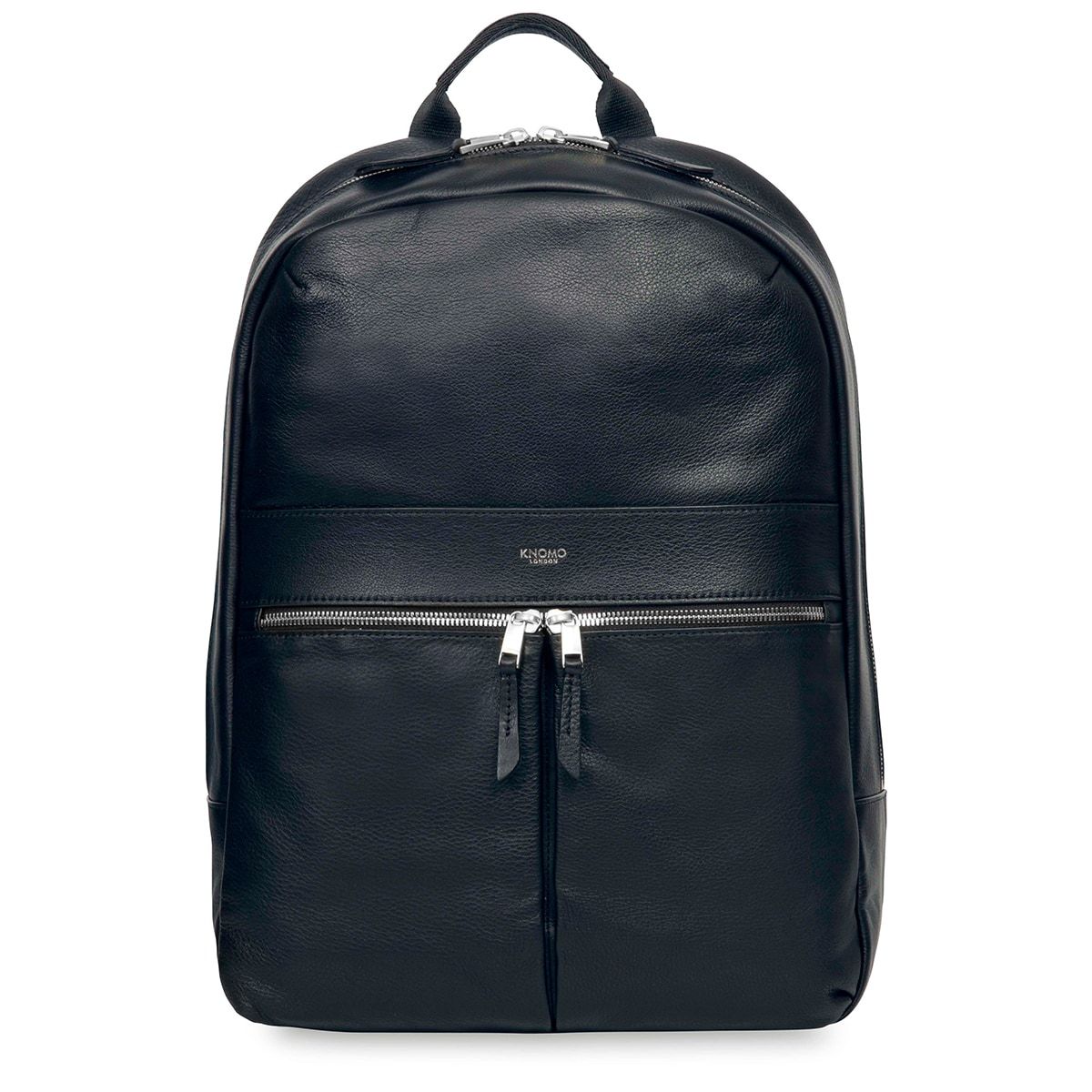 blazer leather backpack Dark Navy Blazer Beaux Leather 15" Laptop Backpack | KNOMO London