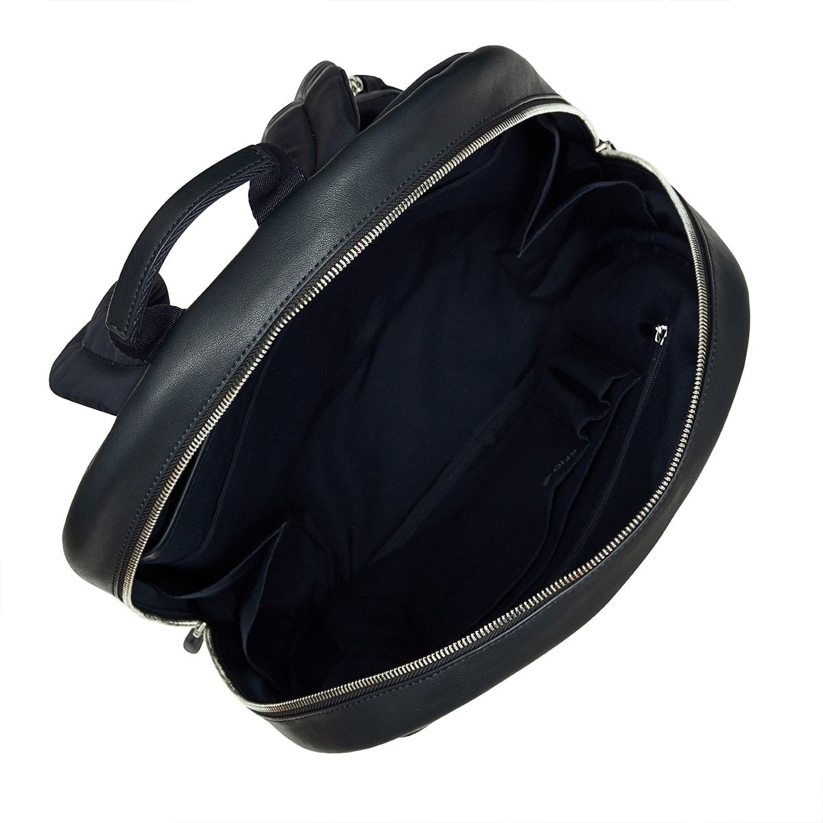 beaux leather backpack luxurious slim and modern Dark Navy Blazer Beaux Leather 15" Laptop Backpack | KNOMO London