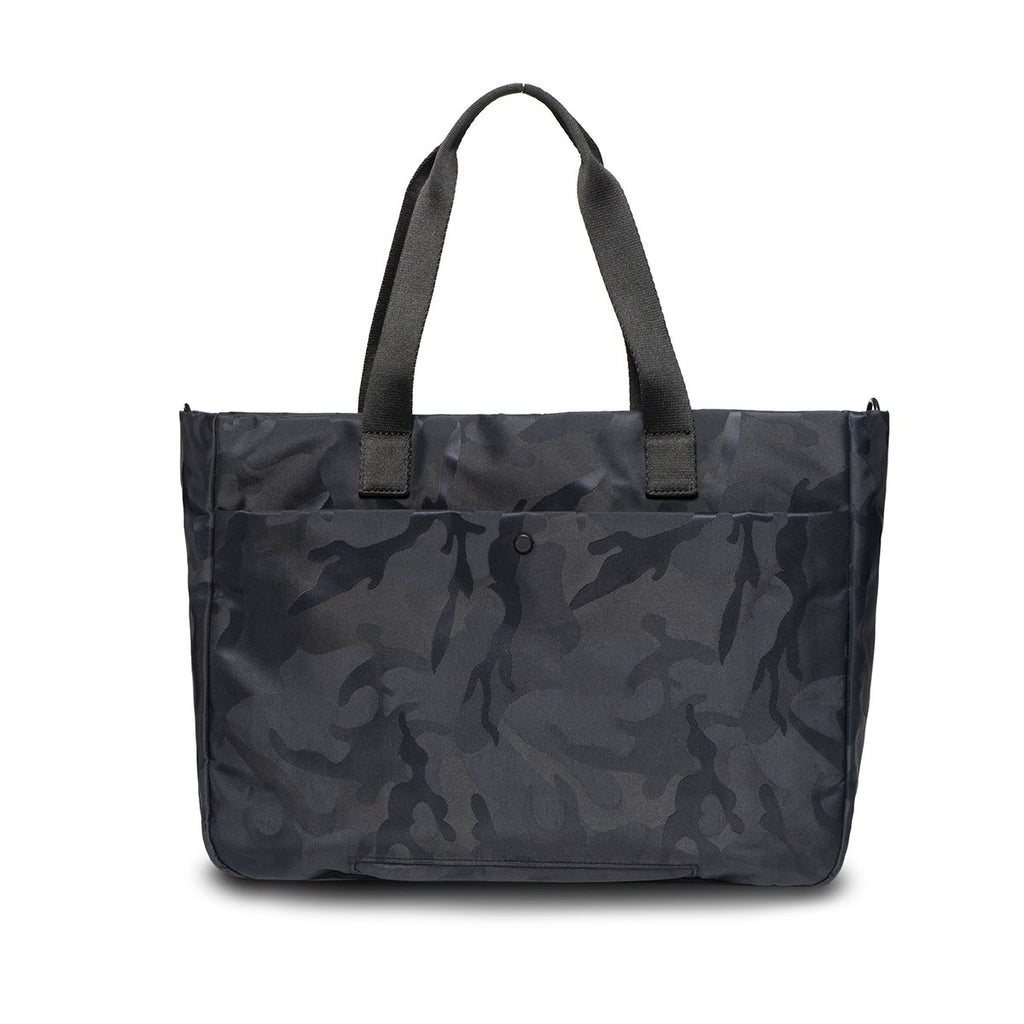 KNOMO Cologne Tote From Back 14" -  Black Camouflage | knomo.com