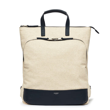 KNOMO Harewood Totepack 15" From Front 15" -  Natural | knomo.com