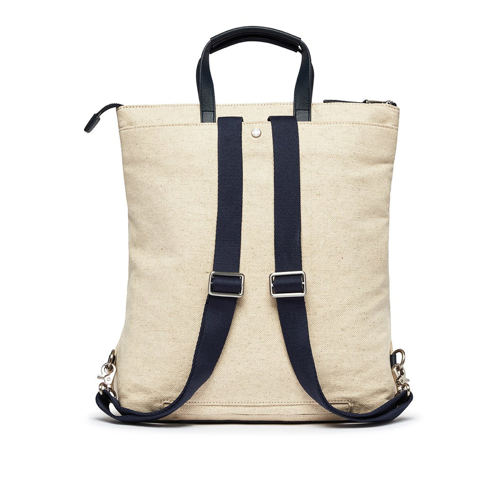 KNOMO Harewood Totepack 15" From Back 15" -  Natural | knomo.com