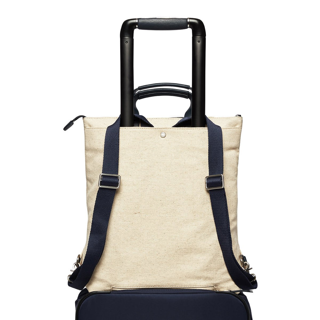 KNOMO Harewood Totepack 15" Trolley Sleeve View 15" -  Natural | knomo.com