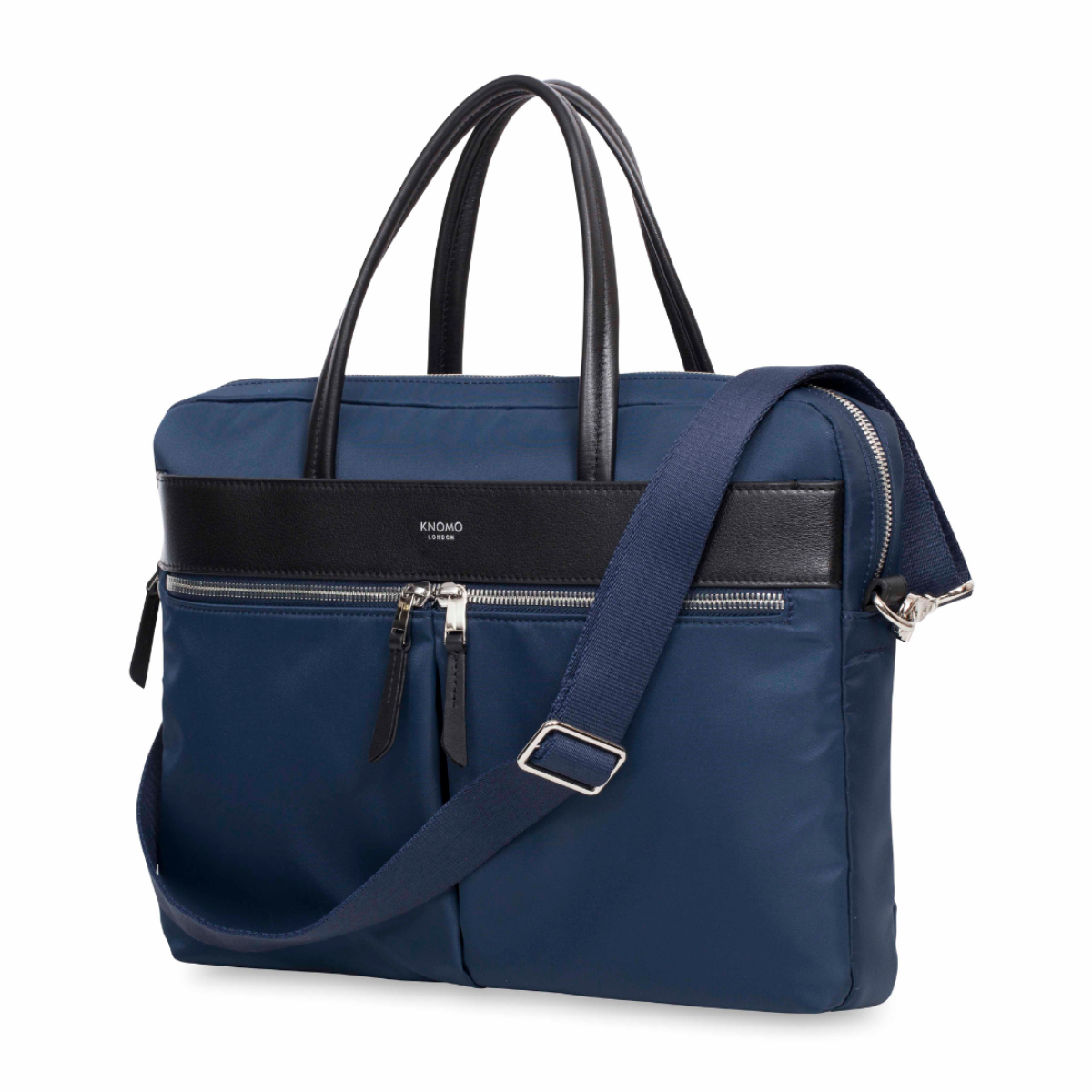 Navy Blazer Hanover 14 Slim Soft Laptop Briefcase KNOMO London KNOMO