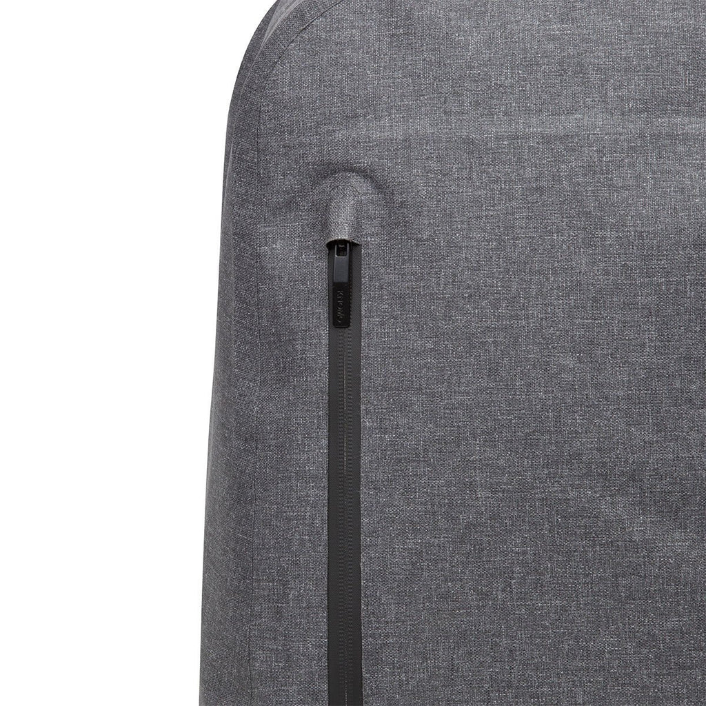 KNOMO Harpsden Laptop Backpack Zip Close Up 14" -  Grey | knomo.com