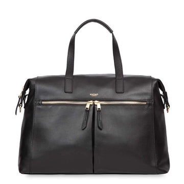 KNOMO Audley Laptop Handbag From Front 14" -  Black | knomo.com