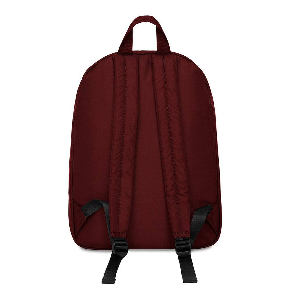 KNOMO Berlin Laptop Backpack From Back 15" -  Red Brick | knomo.com