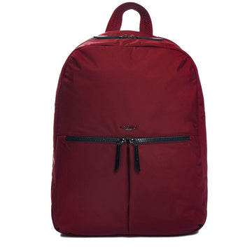 KNOMO Berlin Laptop Backpack From Front 15" -  Red Brick | knomo.com