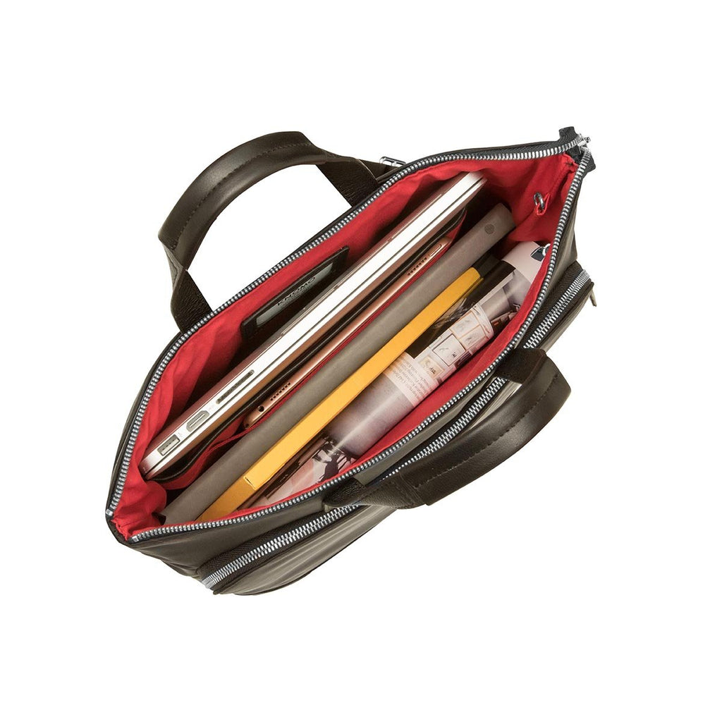 KNOMO Harewood Laptop Tote Backpack Internal With Items 15" -  Black | knomo.com