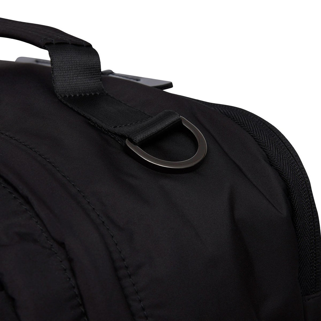 KNOMO Budapest Expandable Backpack Close Up Clip 15.6" -  Black | knomo.com