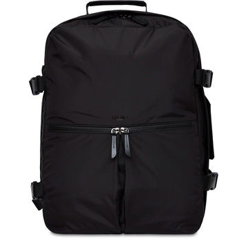 KNOMO Budapest Expandable Backpack From Front 15.6" -  Black | knomo.com