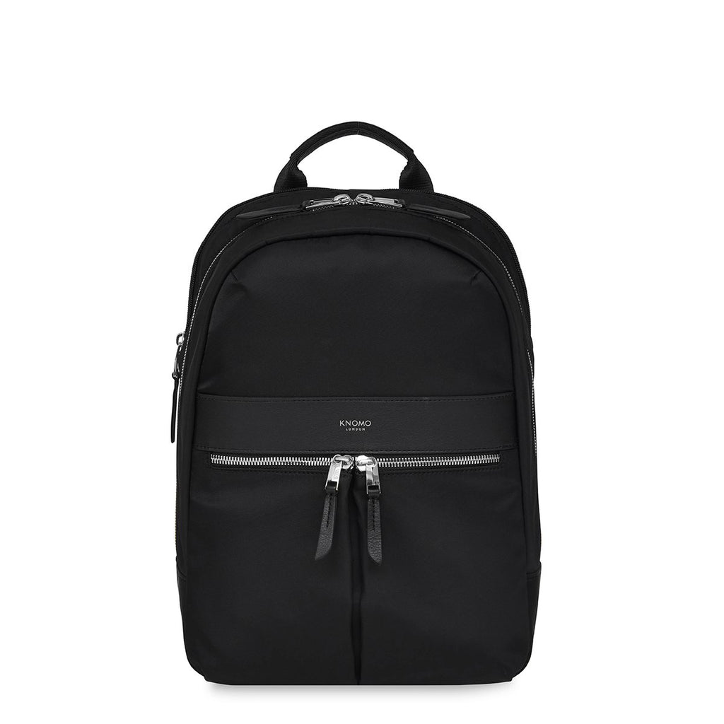 KNOMO Mini Beaufort Backpack From Front 12" -  Black | knomo.com