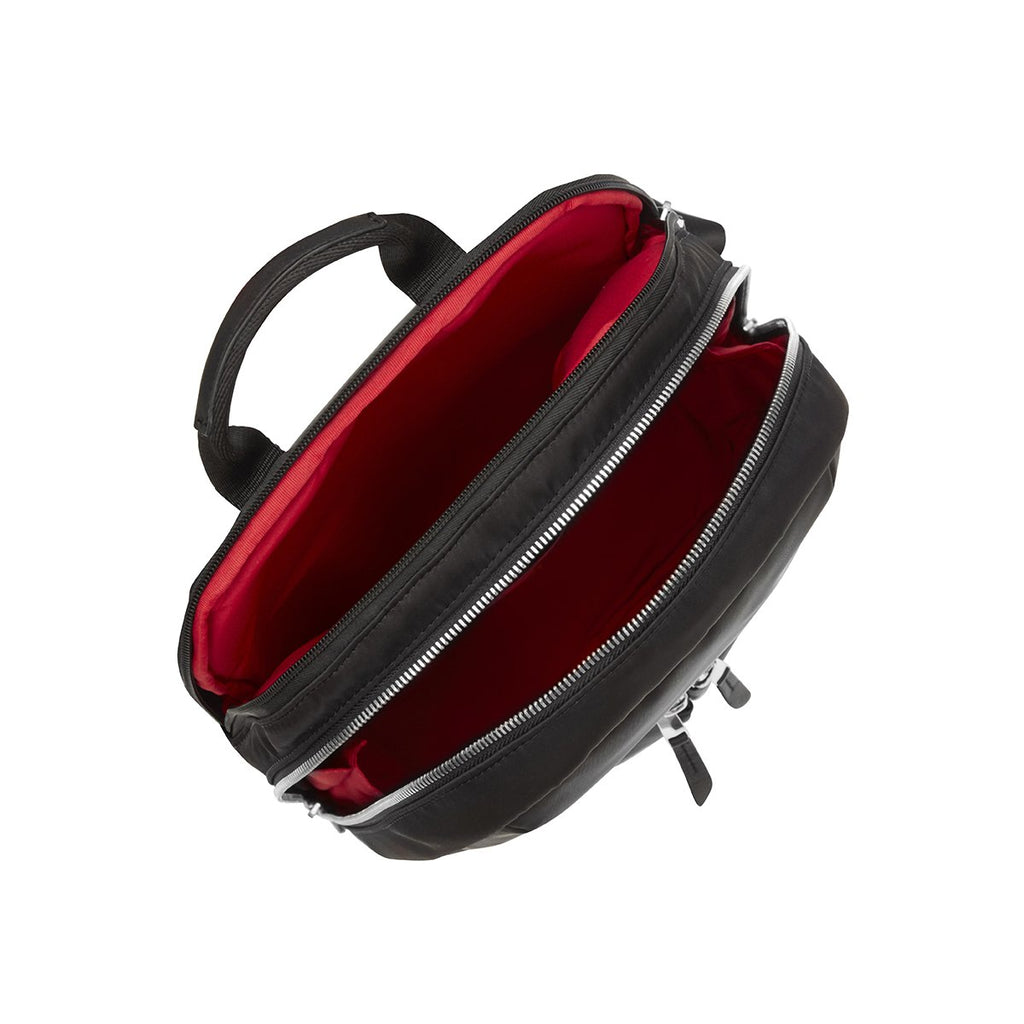 KNOMO Mini Beaufort Backpack Internal View Empty 12" -  Black | knomo.com