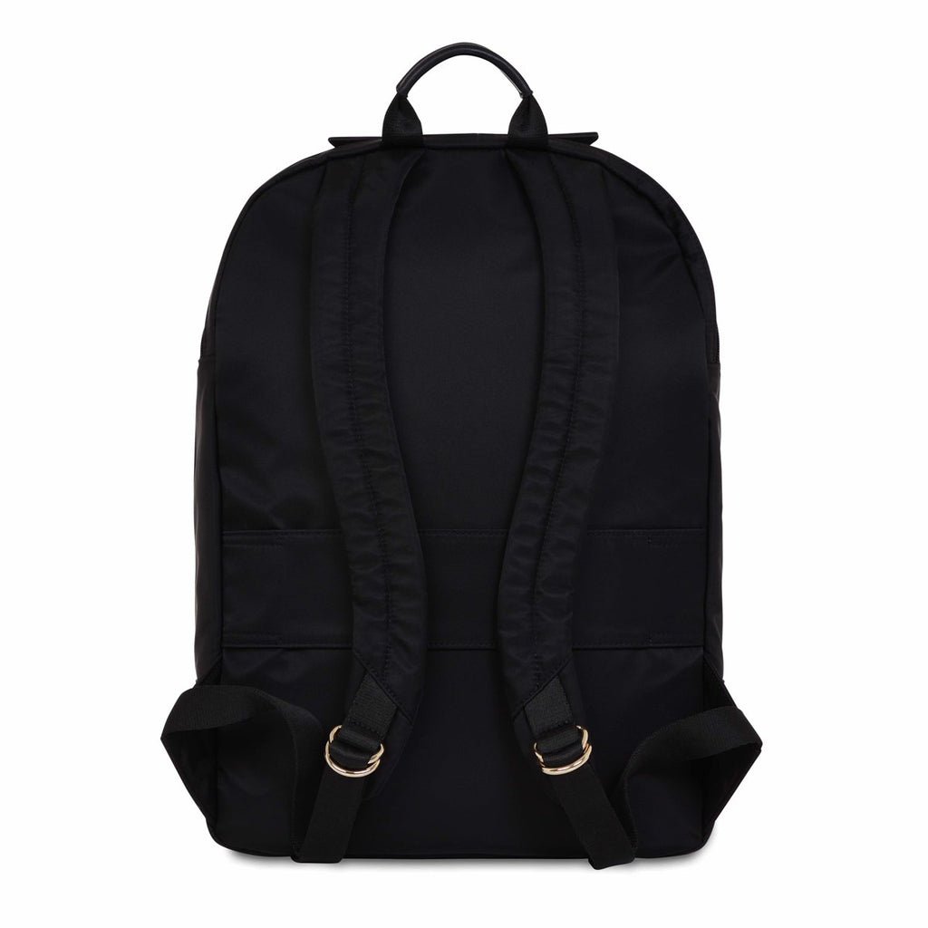 KNOMO Beaufort Laptop Backpack From Back 15.6" -  Black | knomo.com