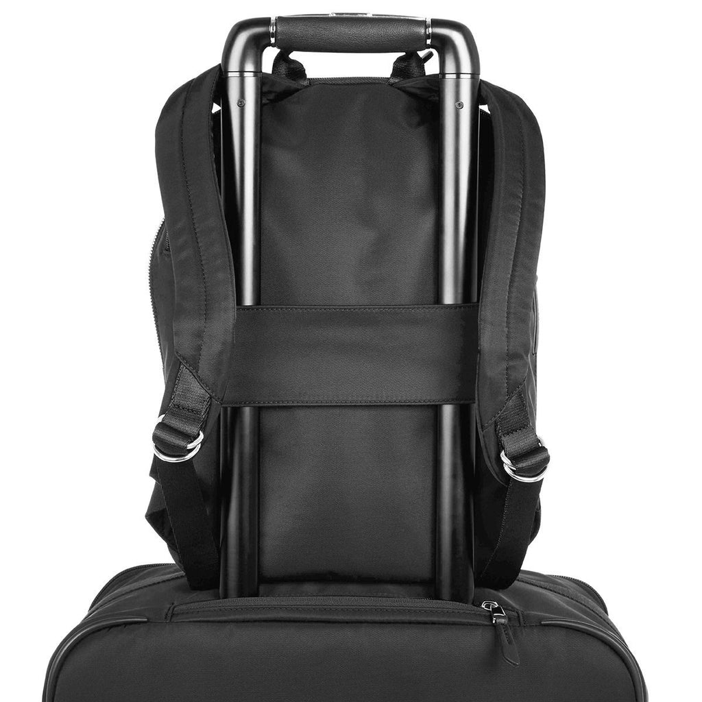 KNOMO Mini Beaufort Backpack Trolley Sleeve View 12" -  Black | knomo.com